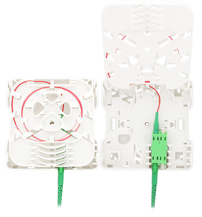 WAVEPACE FTTH Wall Outlet, open